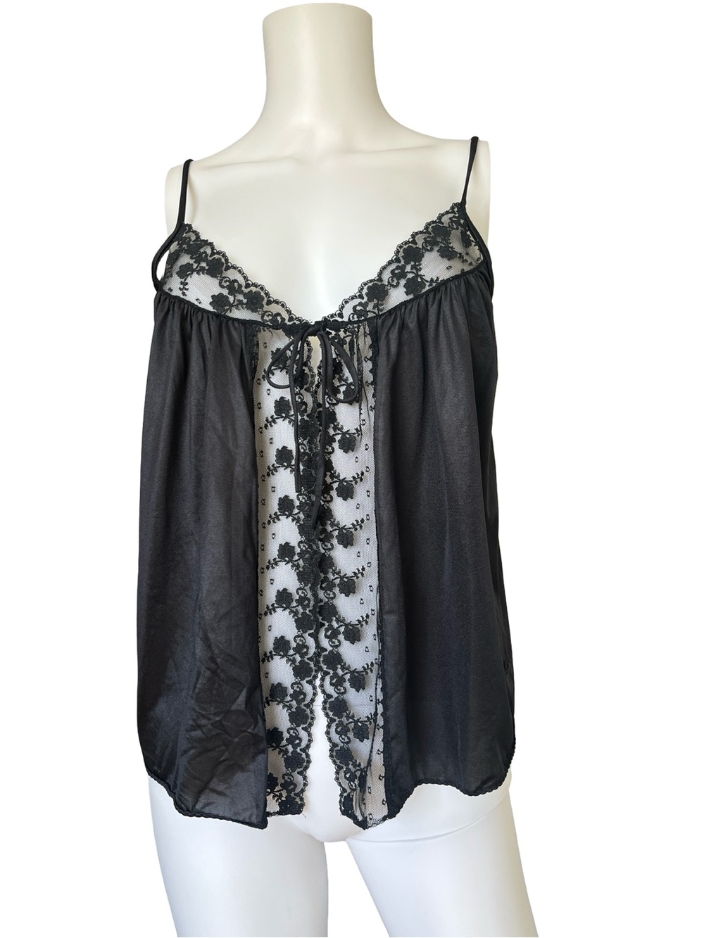 Vintage Diane von Furstenberg Teddy Cami Tie Front Designer Fairy Whimsigoth